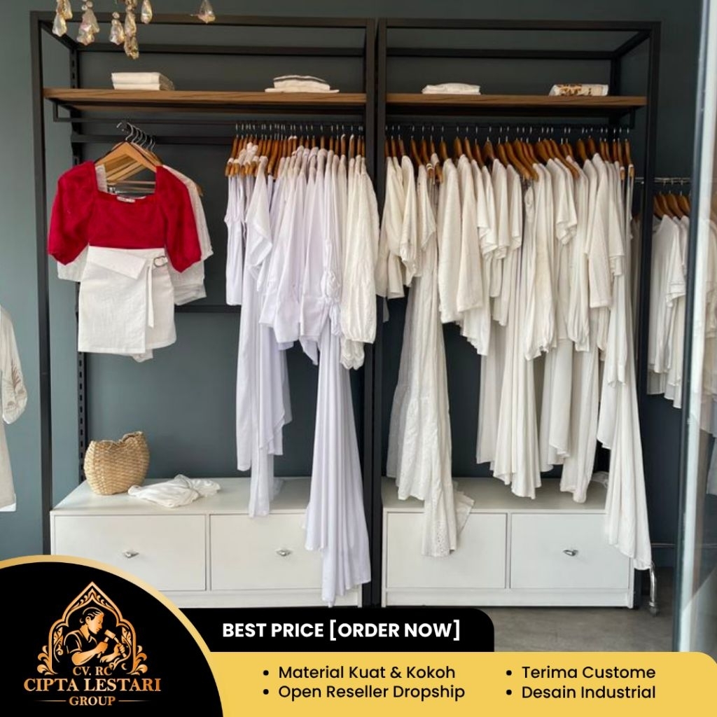 Rak Baju Distro | Rak Baju | Rak Baju Boutique