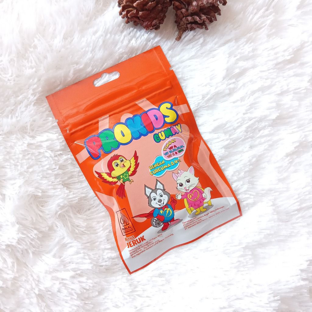 Prokids Gummy Jelly Vitamin Anak 1 Sachet 20 Gr - Multivitamin - Kalsium Vitamin D Gummy Untuk Anak
