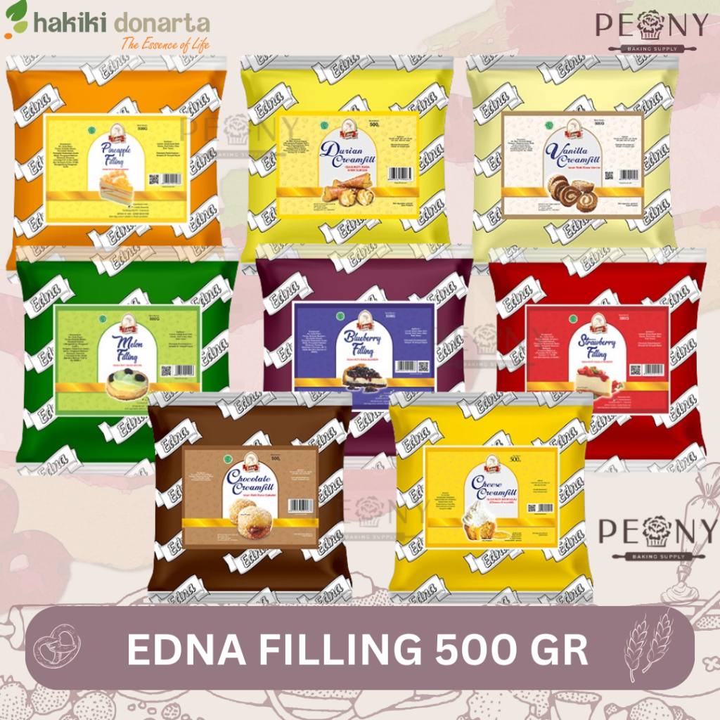 

EDNA FILLING KEMASAN 500 GR/EDNA CREAMFIL/EDNA FRUIT FILLING 500 GR