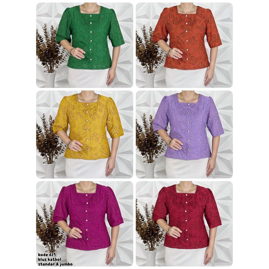 blus katun bolong standar dan jumbo