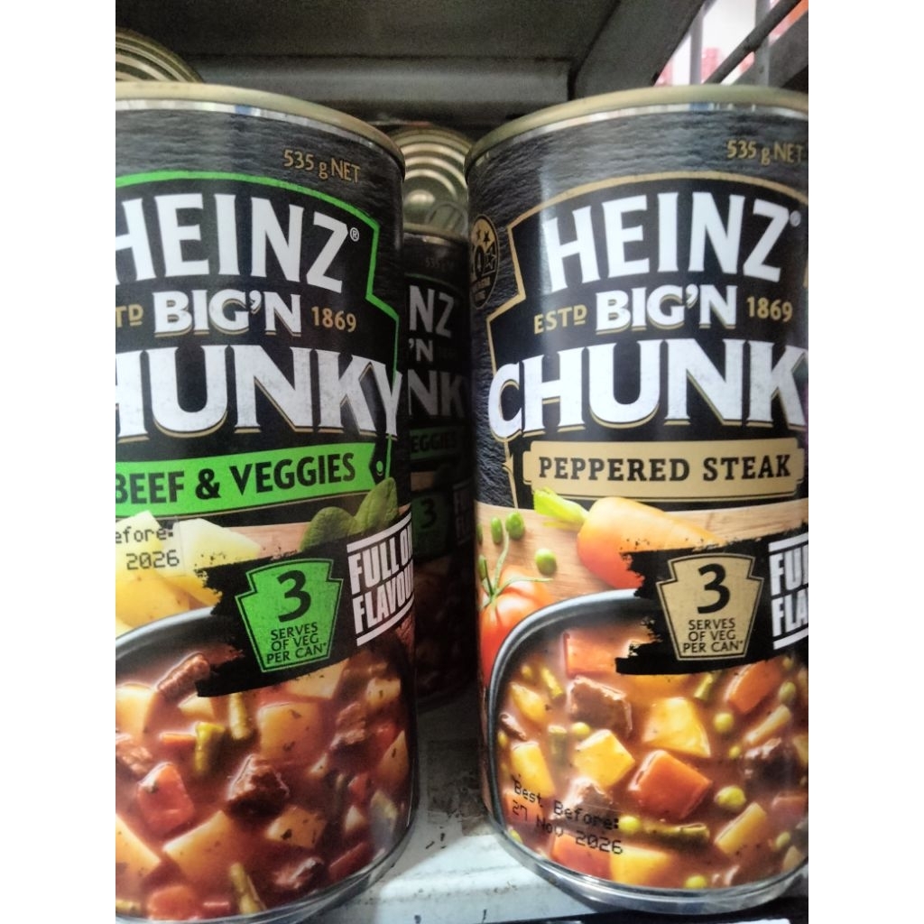 

Heinz sup sayuran dan daging