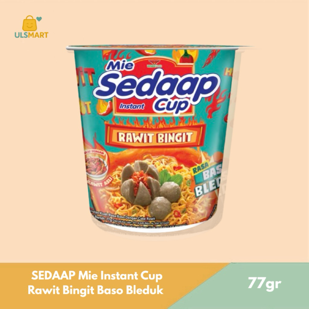 

SEDAAP Mie Instant Cup Rawit Bingit Baso Bleduk