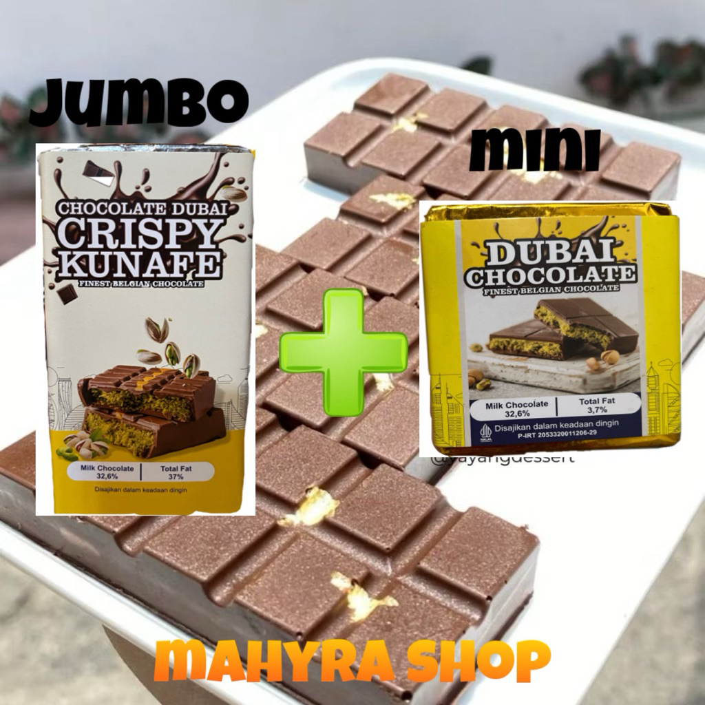 

(PAKET HEMAT) Coklat dubai pistachio kunafe BESAR + MINI | Coklat dubai asli 100% | Coklat pistachio | Cokelat dubai murah | Cokelat viral | Coklat dubai kecil | Coklat dubai crispy pistachio kunafa