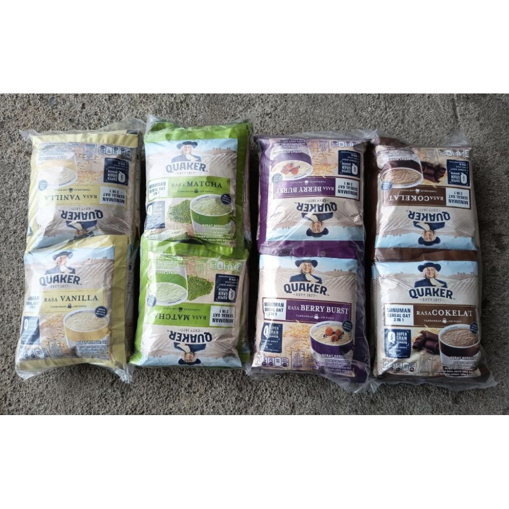 

Quaker 3in1 Oatmeal Instant 28 Gram (10 Sachet)