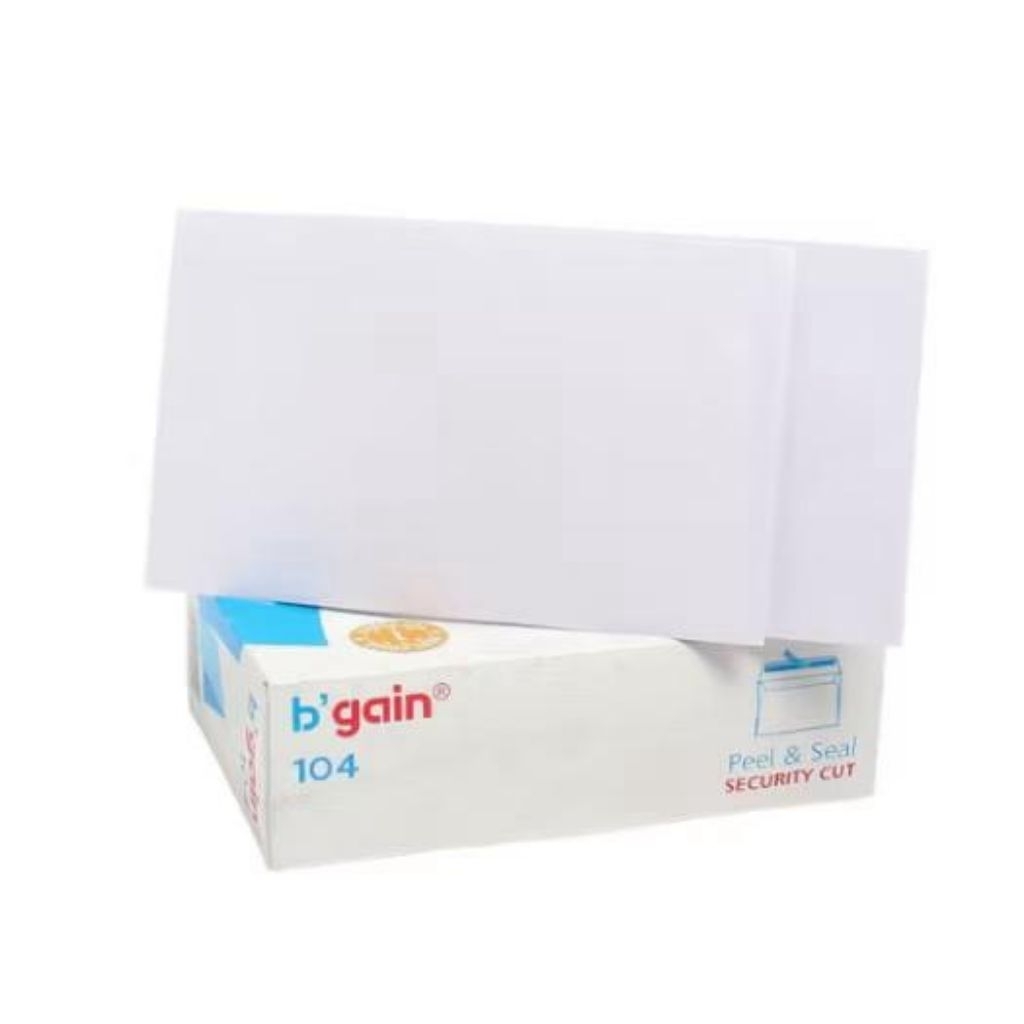 

amplop b gain perekat tanggung 1box isi 100 lembar