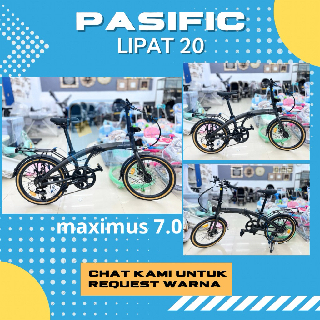SEPEDA LIPAT ANAK ANAK DEWASA 20 PASIFIC MAXIMUS 7.0 [PROMO LAMONGAN]