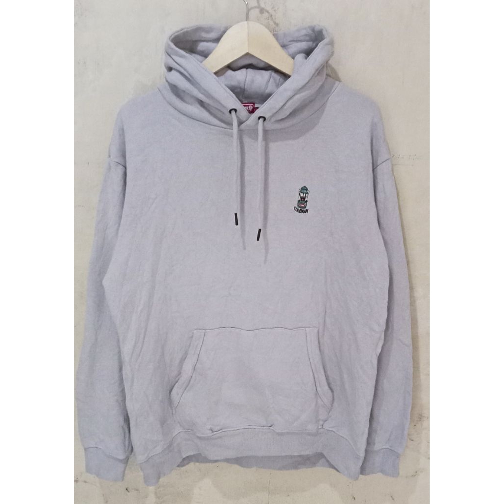 Hoodie COLEMAN warna coklat susu second