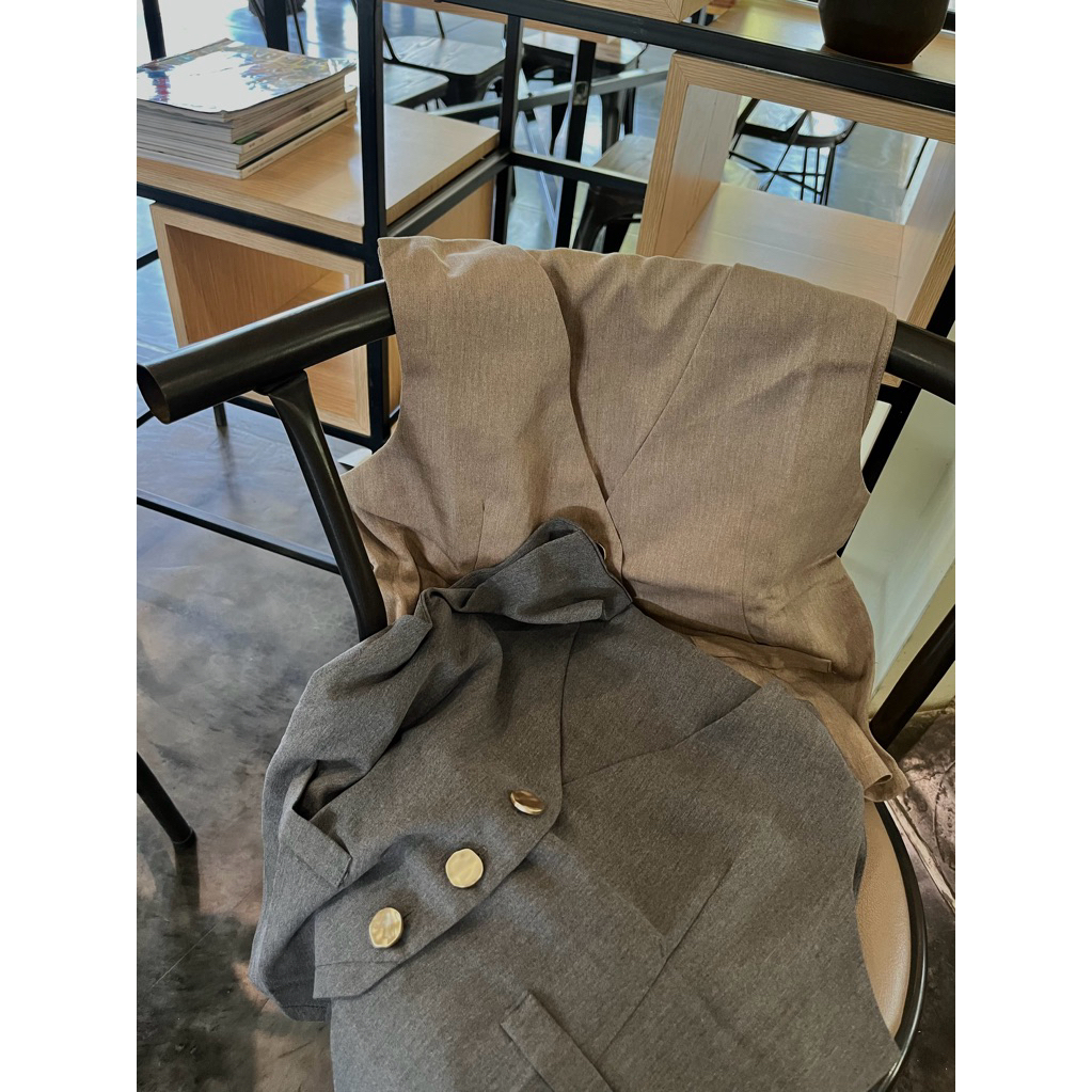 Stylist.hijab - Vest Outer Rompi Atasan Crop Top| korean style