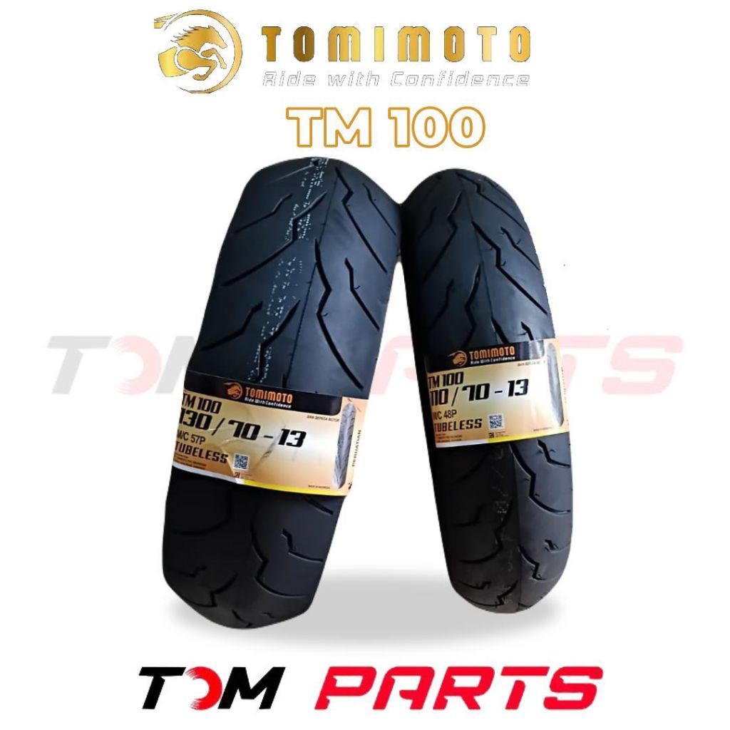 ban tomimoto tm100 110/70 13 130/70 13 untuk motor metic nmax pcx adv ring 13