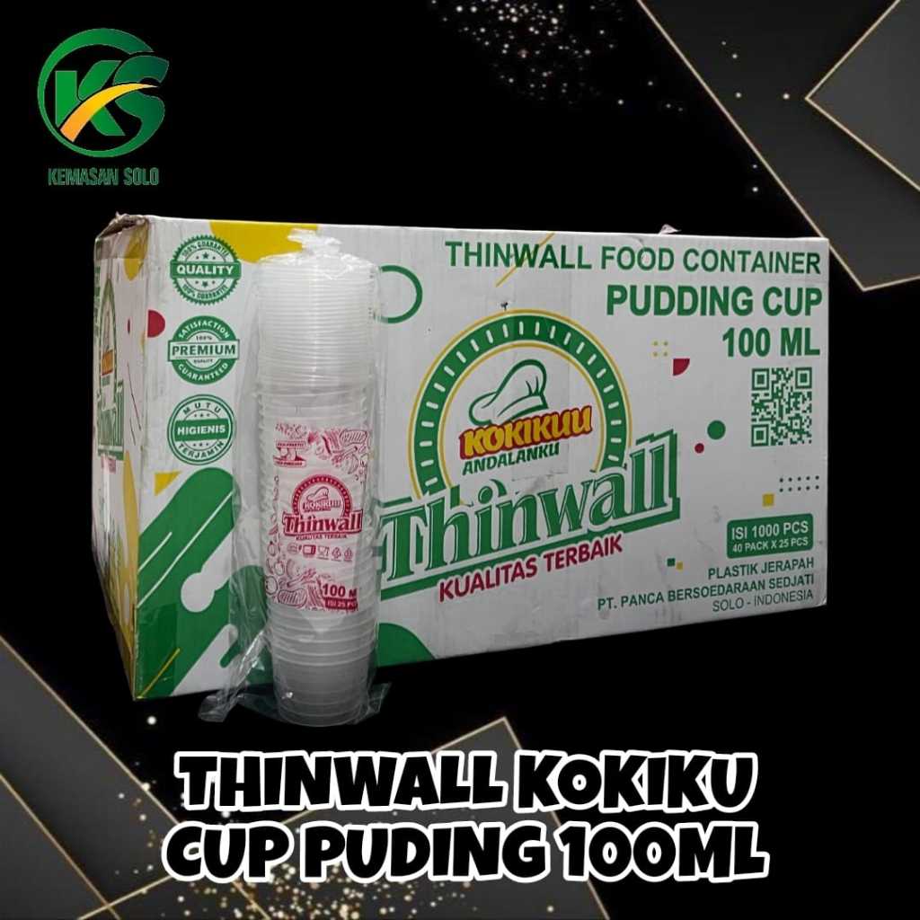Mister Gear Thinwall Cup Puding 100 Ml Kokikuu Thinwall Cup Puding Jelly 100Ml Kokikuu