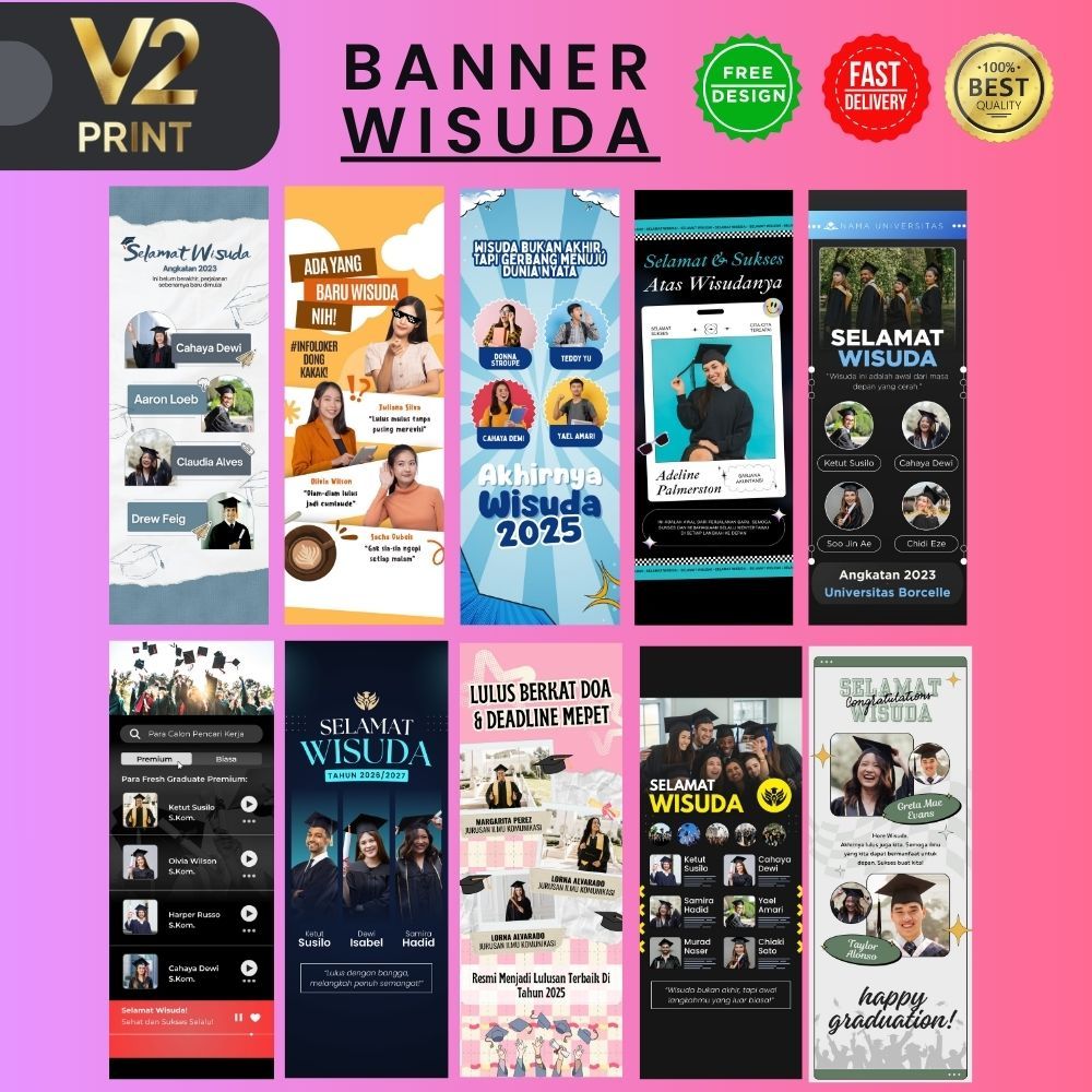 CETAK BANNER SPANDUK WISUDA KELULUSAN GRADUATION SEMPRO SIDANG SKRIPSI BENER BANER SEPANDUK MURAH LU