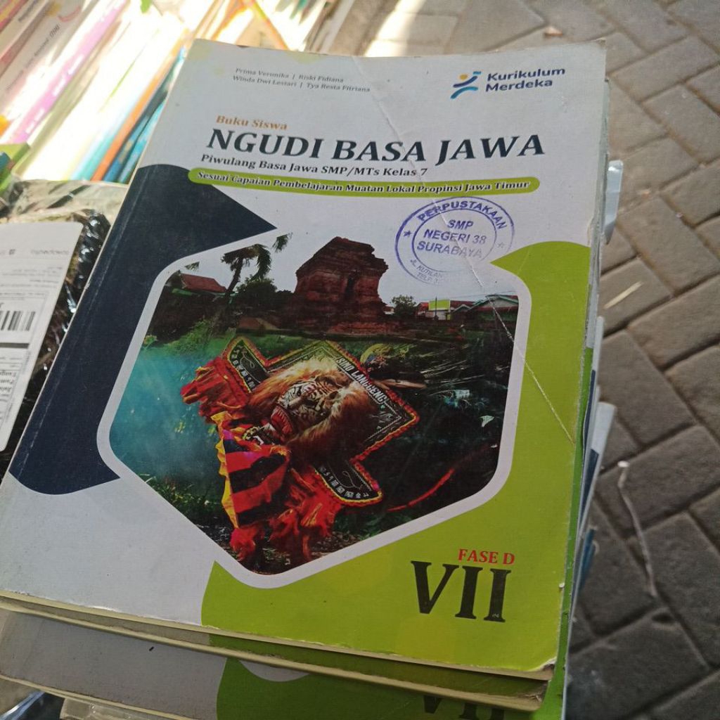 buku Ngudi basa jawa kelas 7 merdeka bekas original