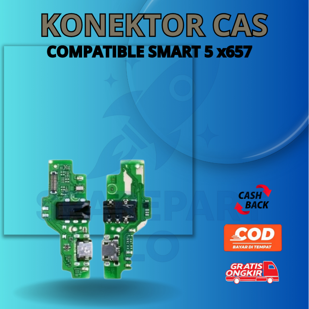BOARD KONEKTOR CAS INFINIX SMART 5 X657 – PAPAN CHARGER HP INFINIX SMART 5 X657 – FLEXIBLE CONNECTOR