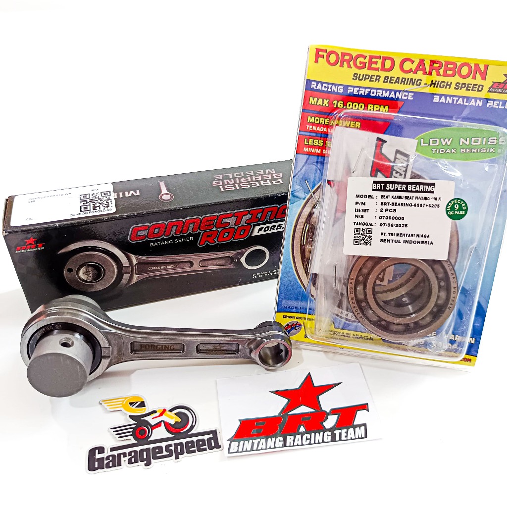 STANG SEHER CONROD FORGED FORGING CNC BRT BEAT SCOOPY SPACY FI ESP KARBU KARBURATOR