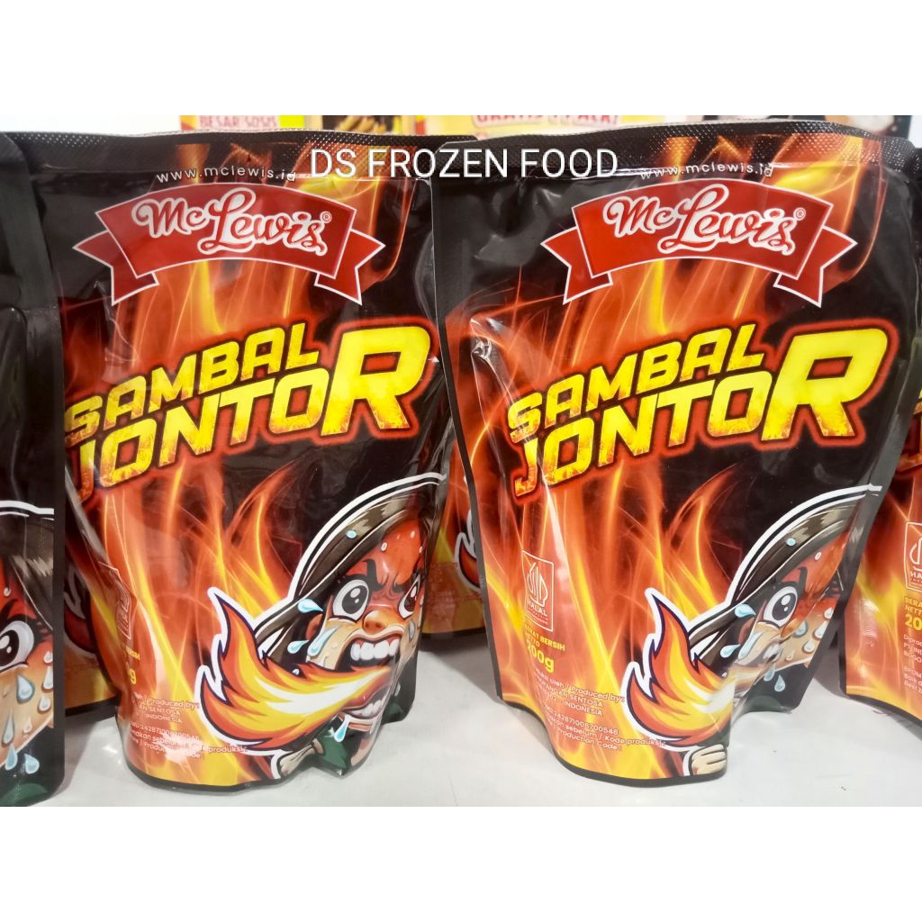 

Mc Lewis Sambal Jontor Sambal cabe pedas 200gr