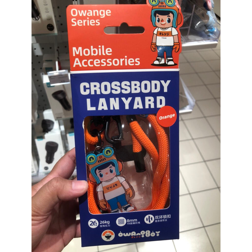 

owangeboy mobile accessories lanyard orange