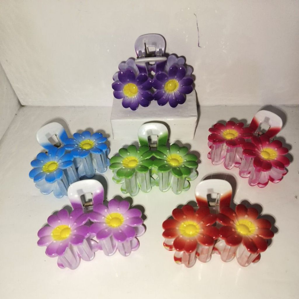 Jedai Bunga Matahari Perpak Isi 12 Pcs/Jepit Salon Bunga Matahari
