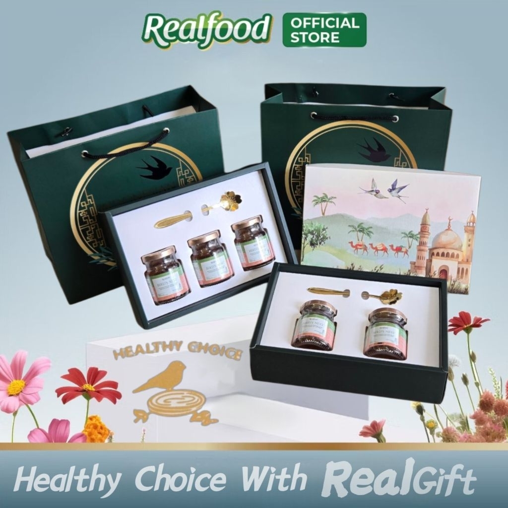 

Realfood Hampers Realgift Birdnest Muslim ( Kado Minuman Sarang Burung Walet & Kaldu Ayam )
