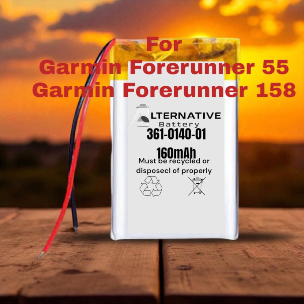 Batre 361-00140-01 For Garmin Forerunner 55 Garmin Forerunner 158  Batrai Jam GPS Germin  3610014001