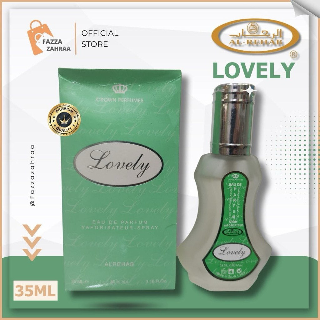 Parfum arab LOVELY 35 ml al rehab original minyak wangi saudi alrehab spray PROMO