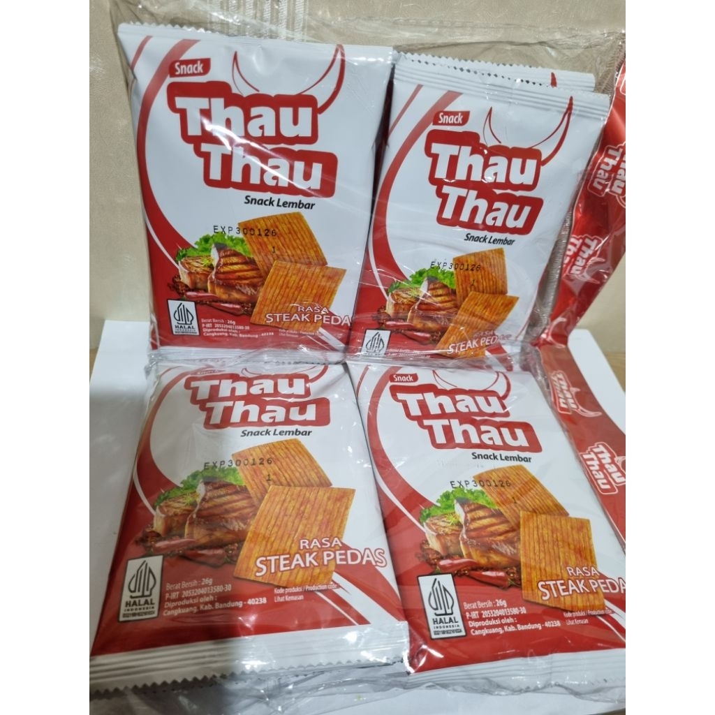 

Thau Thau Snack Lembar @26g isi 20pcs