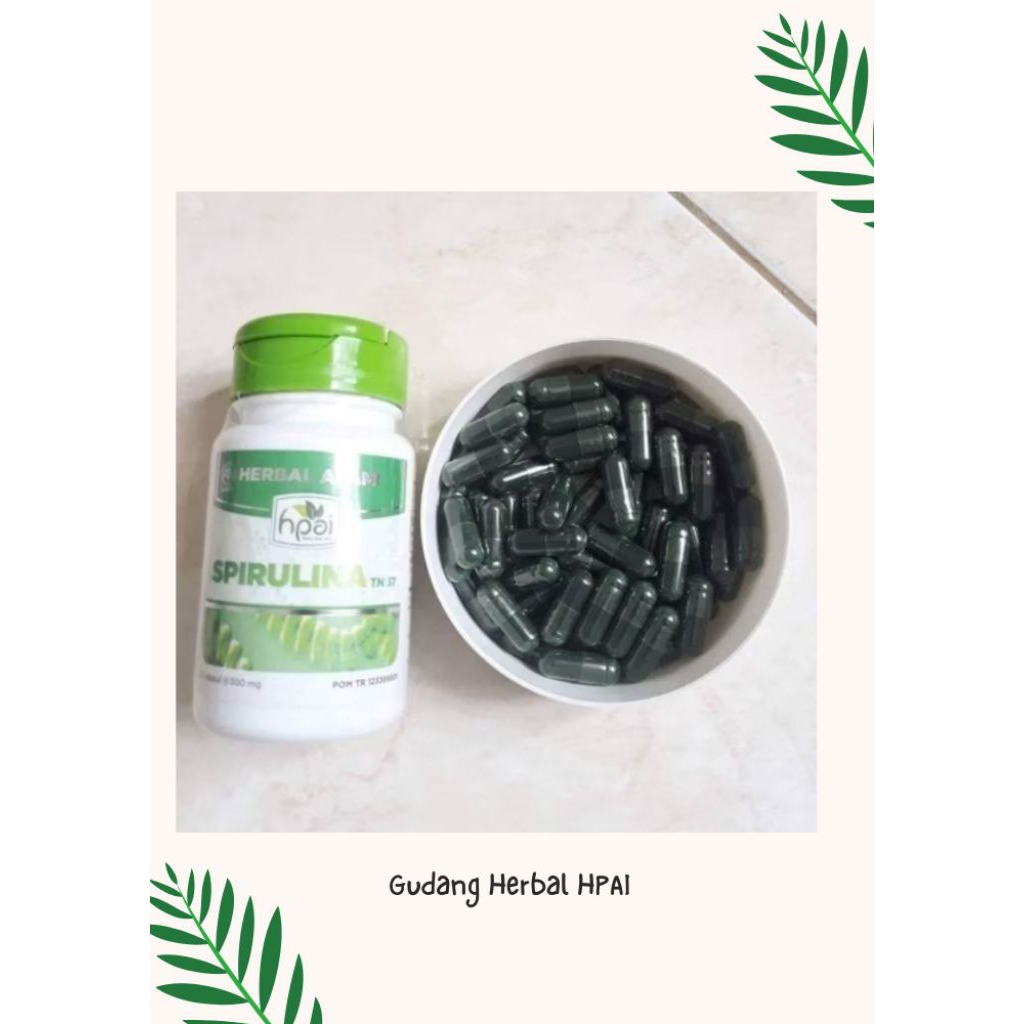 Spirulina suplemen kesehatan sumber klorofil dan masker wajah HNI HPAI