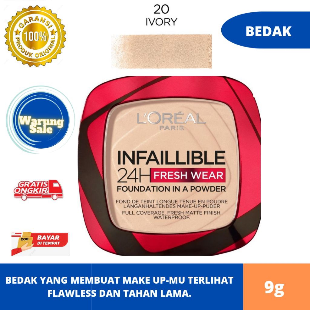 LOREAL INVALLIBLE 24H FRESH WEAR POWDER FOUNDATION
