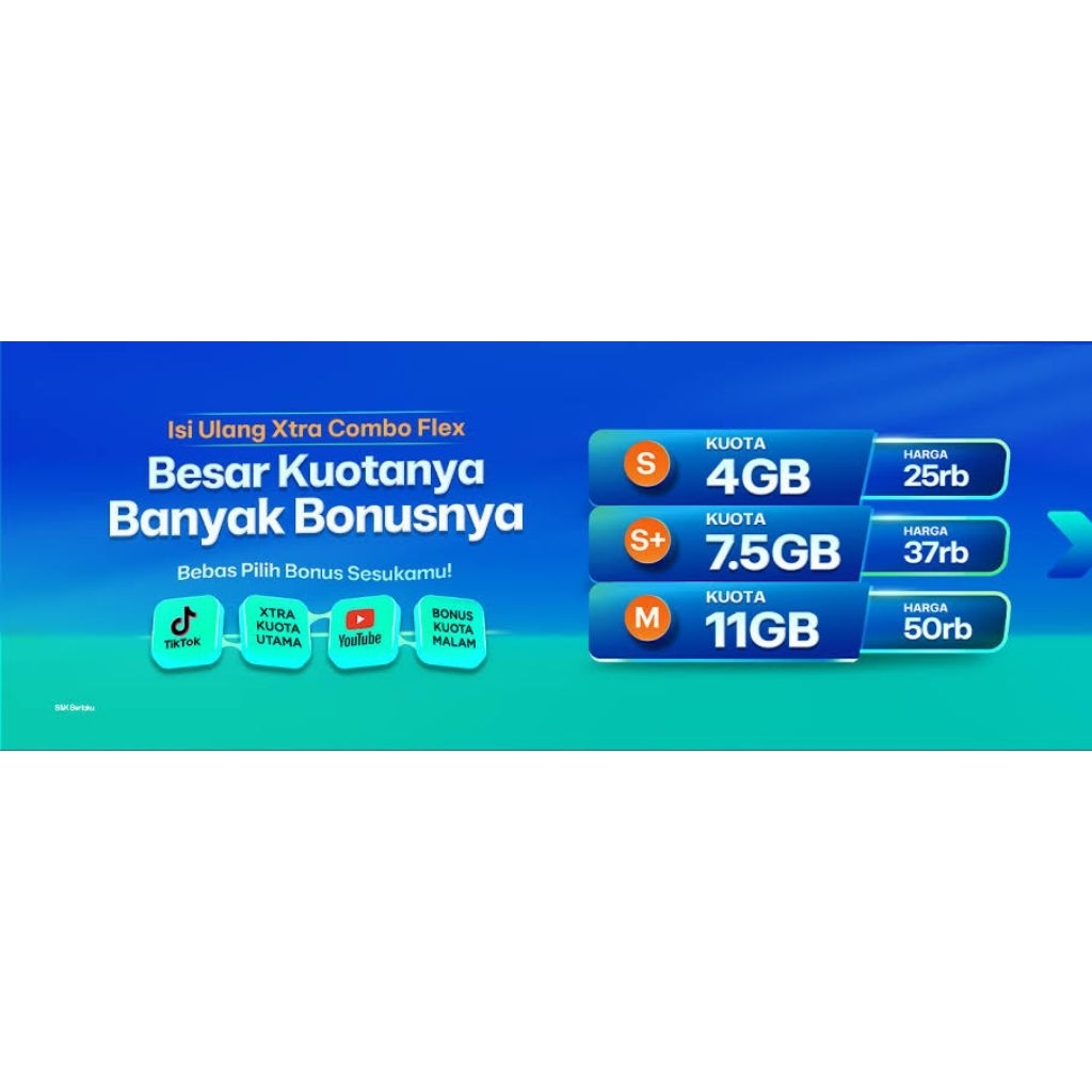 KARTU PERDANA XL XTRA COMBO FLEX S MURAH