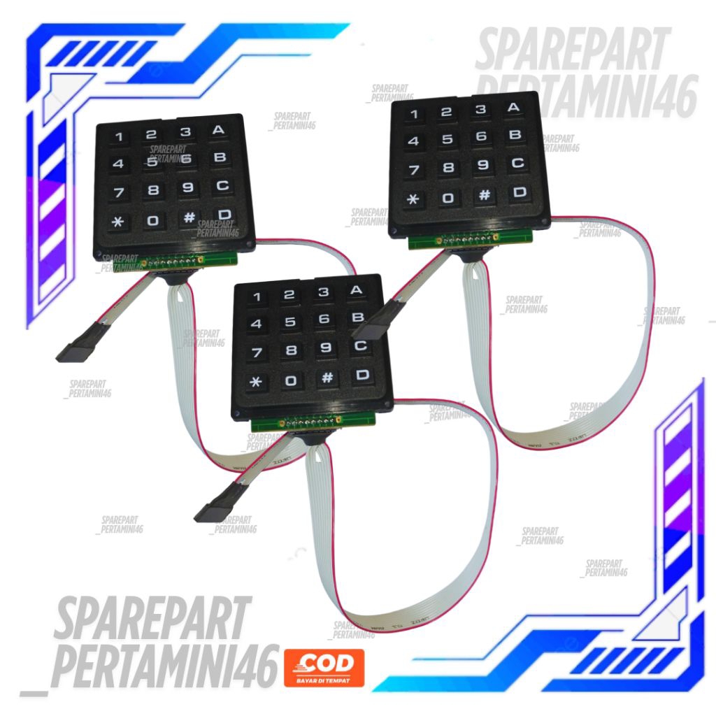 Keypad Tombol Metrik Timbul Pom Mini Digital Pertamini Terlaris