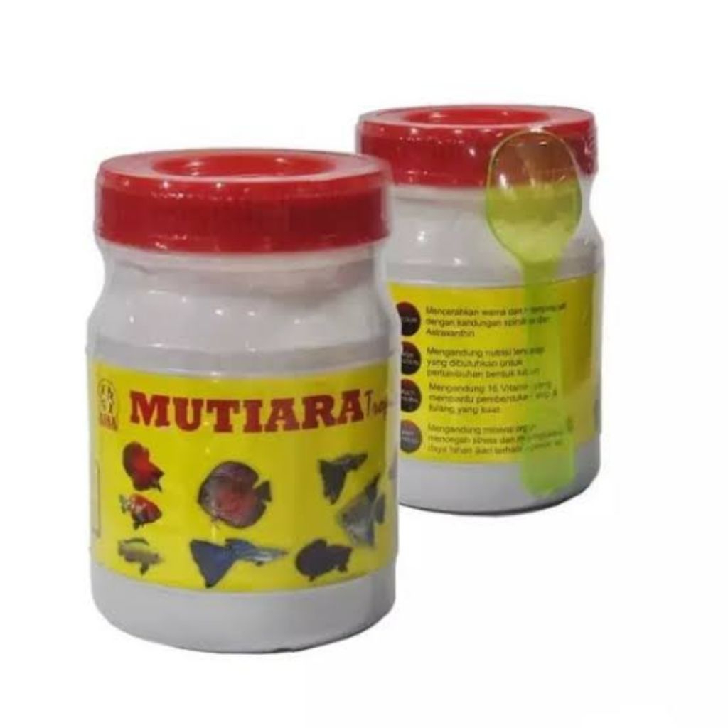 Pelet Mutiara Untuk berbagai Jenis Ikan Hias Glofish, Guppy, Cupang Komet Koi Mas Koki