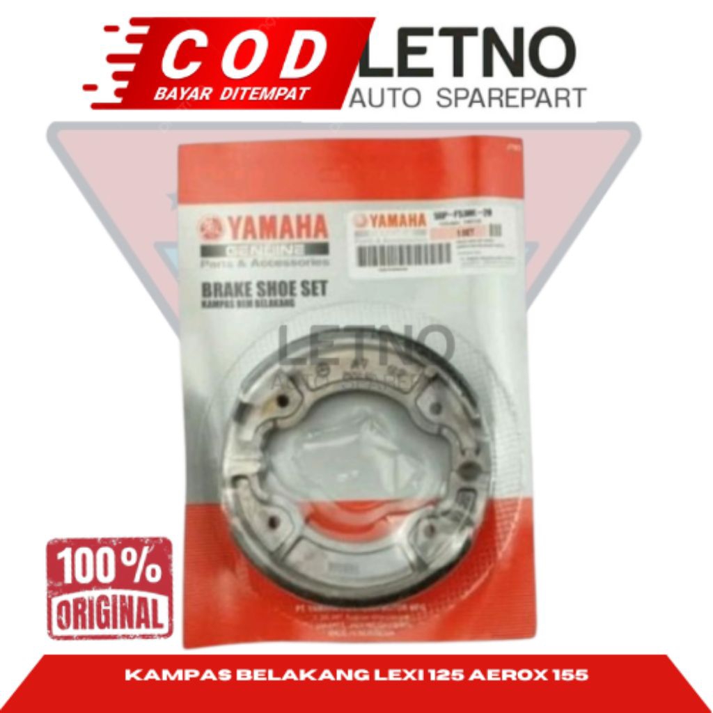 Kampas Rem Belakang Yamaha Lexi 125 Aerox 155