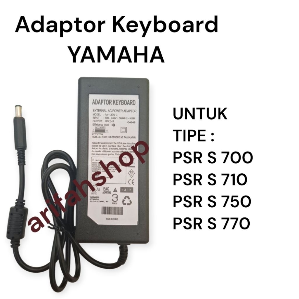 Adaptor Keyboard YAMAHA PSR S 700 PSR S 710 PSR S 750 PSR S 770 kualitas bagus.