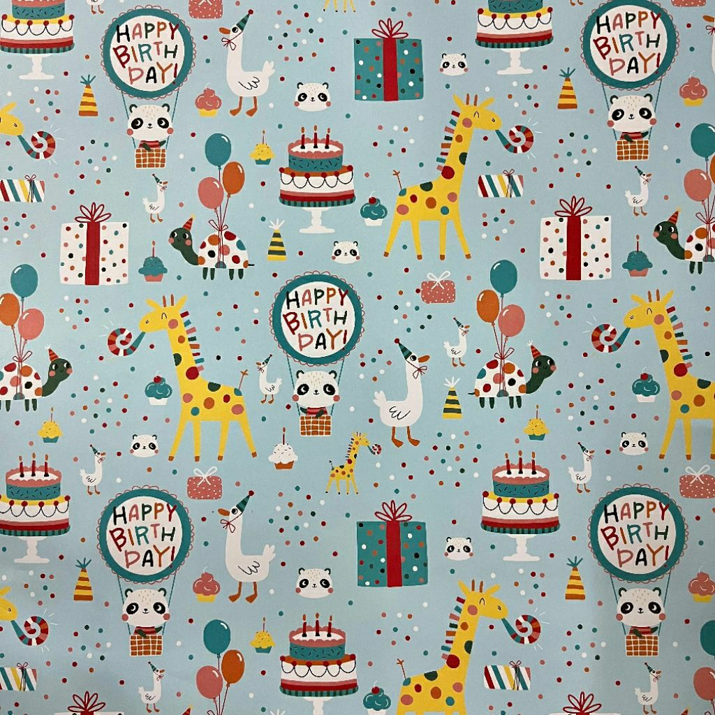 

Kertas Kado Jumbo Sansan Wawa Motif Happy Birthday - SW 603