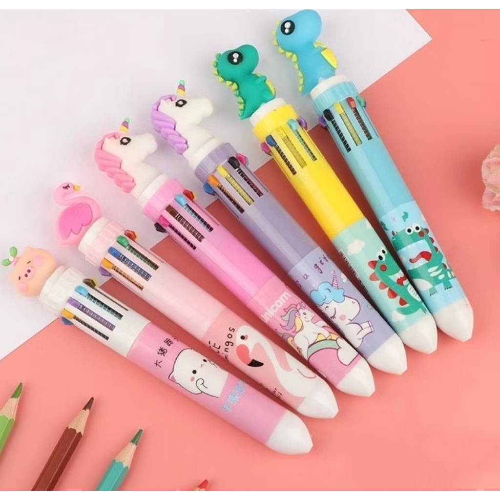 

Pulpen 10 Warna Motif Lucu/ Pulpen Warna Warni