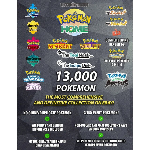 Pokemon Shiny Scarlet Violet Complete Pokedex