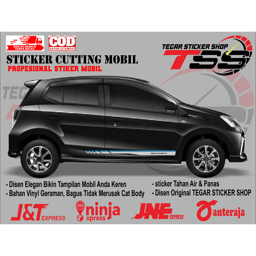 sticker mobil ayla sticker mobil daihastu ayla sticker mobil ayla keren sticker variasi mobil keren