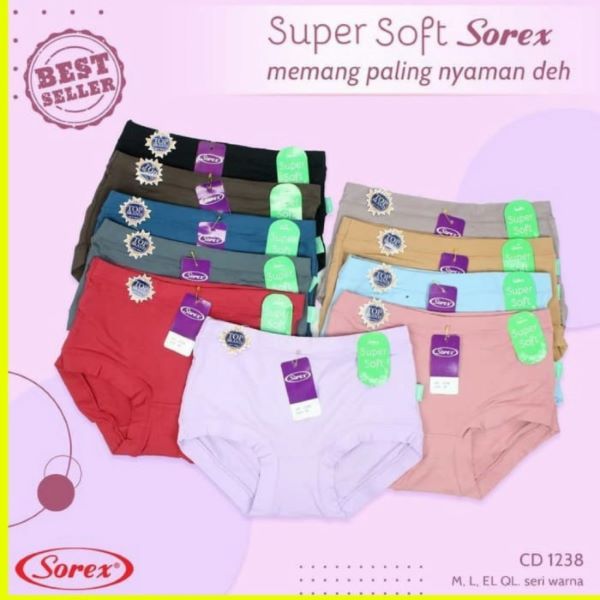 Cd celana dalam wanita jumbo sorex 1238 original murah Celana dalam wanita dewasa sorex super soft