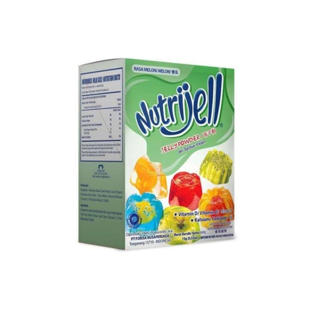

Nutrijell 15 gram 1 box isi 12 sachet
