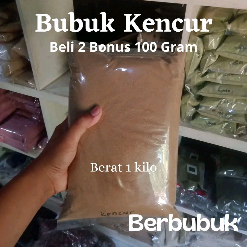 

Bubuk Serbuk Kencur 1000 Gram 1 Kg Asli Herbal Jamu Organik original