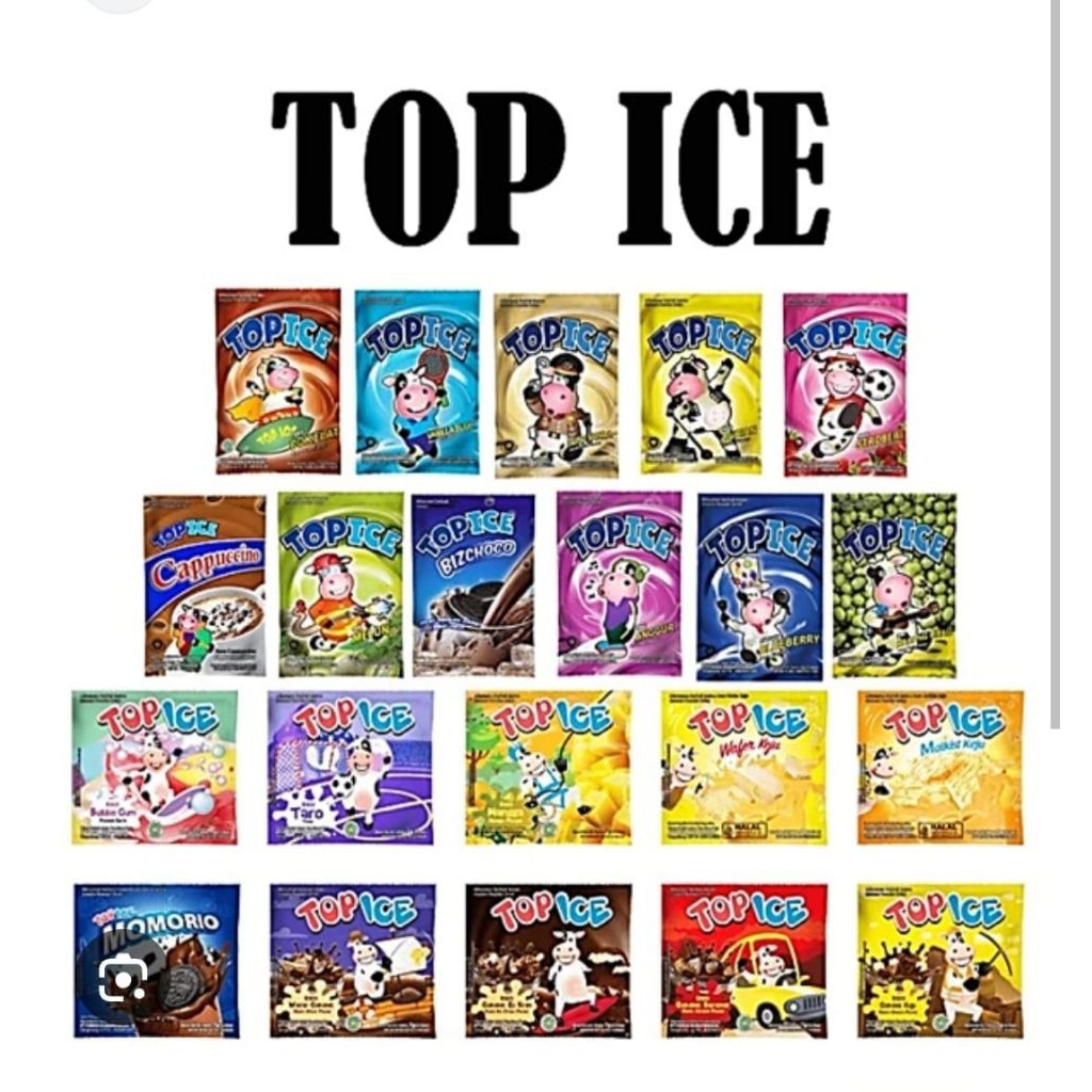 

top ice varian rasa 1 renceng instan (10bungkus)