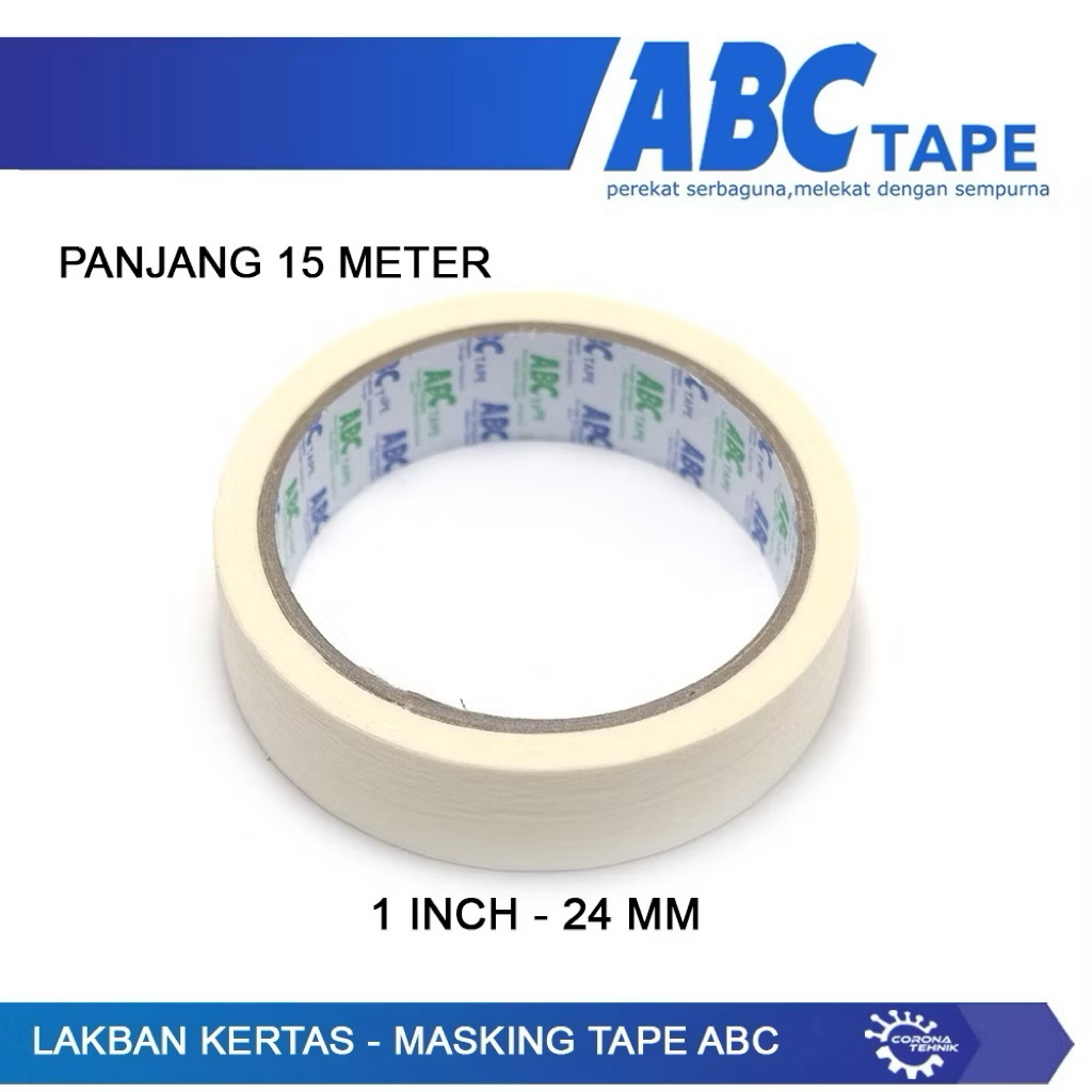 

Masking Tape ABC TAPE | Masking Tape 1inch | Masking Tape 2inch | Masking Tape Kertas