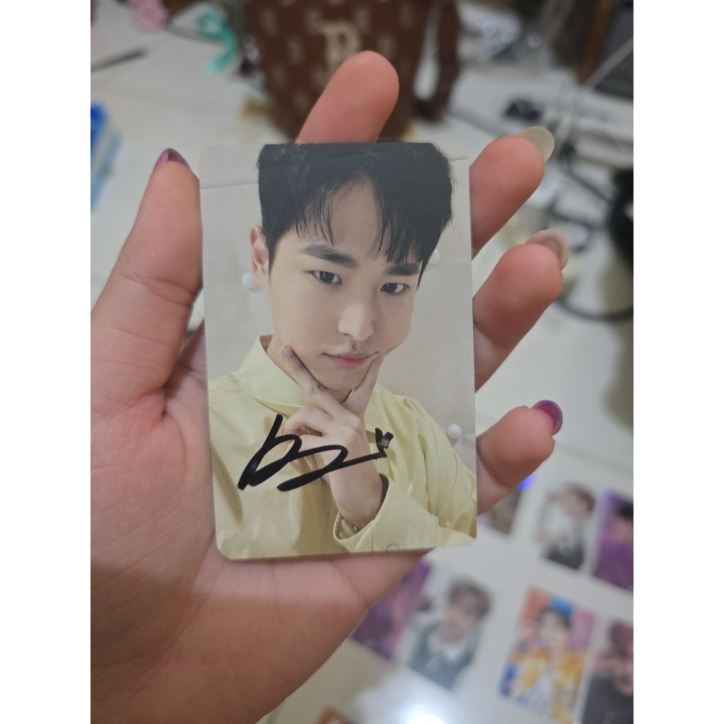 VICTON SIGNED PHOTOCARD BYUNGCHAN KPOPLAND