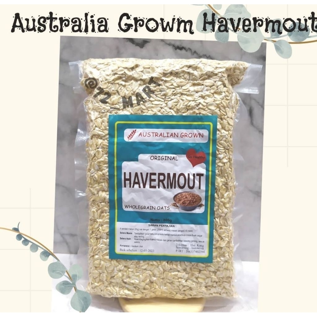 

Original Havermout Wholegrain Oats Australian Grown 800gr