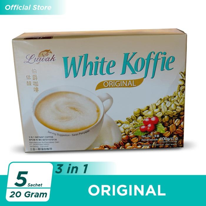 

KOPI LUWAK WHITE.K ORIGINAL BOX 100g (6x20g)