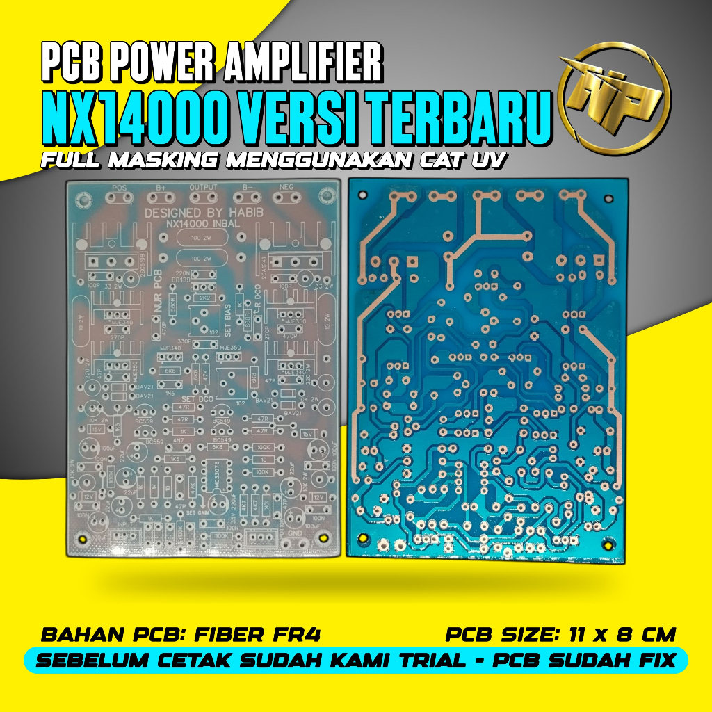 NUR PCB - Pcb nx14000 inbal | pcb power amplifier input balance | pcb nx 14000 | bahan fiber fr4