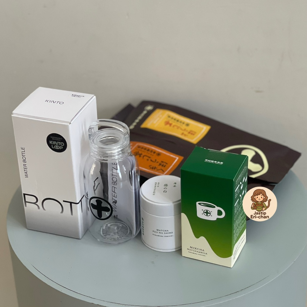 

[Ready] Nakamura Tokichi Matcha Fuji no Shiro/Mixcha/Kiku Hojicha/Kinto Bottle