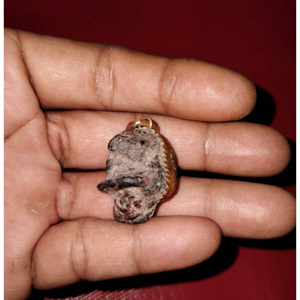 Liontin badar besi krikil natural batu krikil badar besi semeru lumajang asli badar besi semeru unik