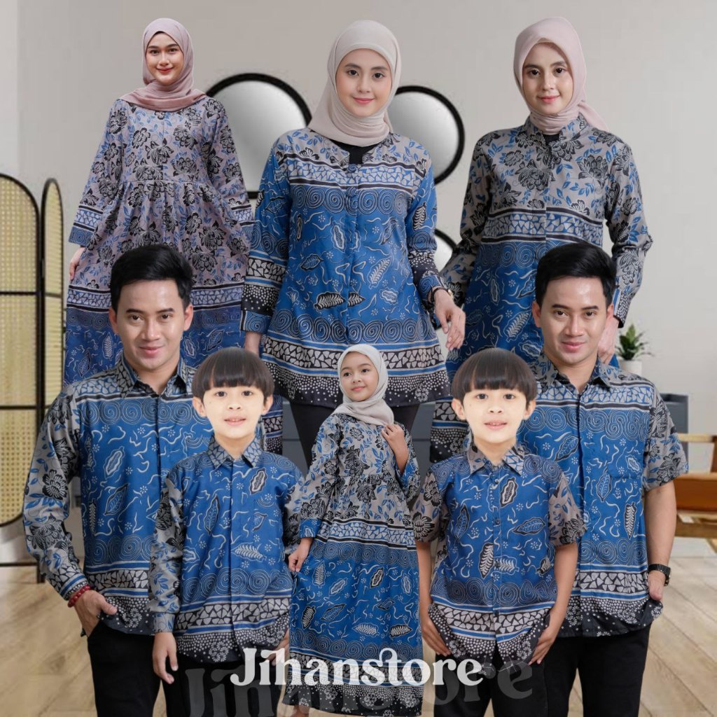 TERBARU BATIK COUPLE KELUARGA BATIK PRIA ISTRI & BATIK ANAK LAKI LAKI | BATIK TUNIK WANITA