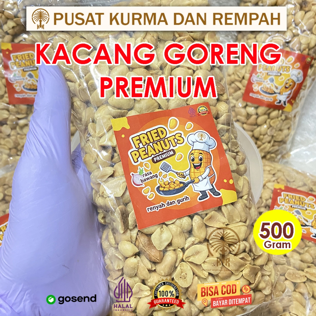 

Kacang Goreng 500gram – gurihnya full perasaan dan Bikin Nambah Terus!
