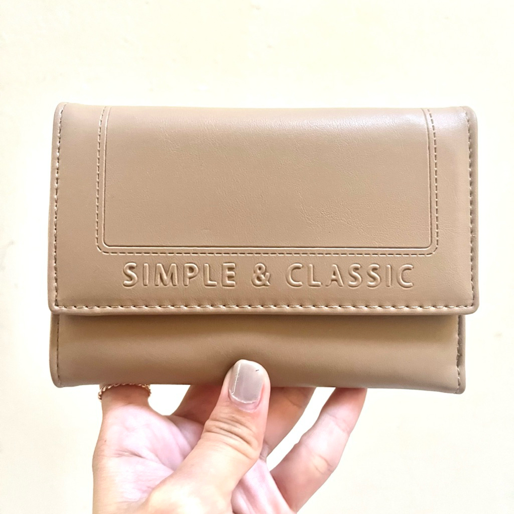 Dompet Miniso Women's 3D Letters Medium Trifold Wallet Dompet Lipat Miniso Dompet Anak Dompet Wanita